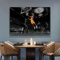 Basketball Legends Canvas Art Kobe LeBron More Framless Wall Decor for Living Room Sports Themed Home Decoration Ideal Gift