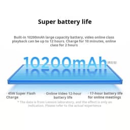 Lenovo Xiaoxin Pad 12.1 Tablet 2.5K Display 10200mAh Large Battery 4 Speakers For Study Entertainment