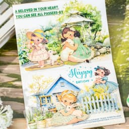 30 Sheets Vintage Cute Character Stickers for Handmade DIY Scrapbooking Guitar Phone Case Notebook Decoration Art Craft