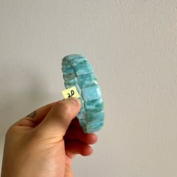 2026 AAA Grade Natural Larimar/Copper Pectolite Bead 10x14mm Bracelet Dominicana Genuine Larimar Gemstone Bangle Woman Wholesale