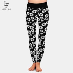 LETSFIND Hot Sell 3D Abstraction Pattern Print Fitness Legging Fashion High Waist Sexy Women Slim Stretch Pants
