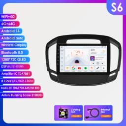 Hizpo 2 DIN Android 13 Car Radio For Buick Regal For Opel Insignia 2014 - 2017 Multimedia Stereo Screen Carplay 7862 AutoRadio