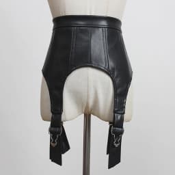 [EAM]  Black Zipper Metal Buckle Pu Leather Belt Personality Women New Fashion Tide All-match Spring Autumn 2026 1DD1938