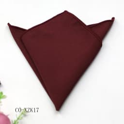 Solid Striped Brown Pocket Square 23CM Cotton Men's Suit Handkerchief Groom Host Hanky Wedding Party Chest Tie Suit Accessories