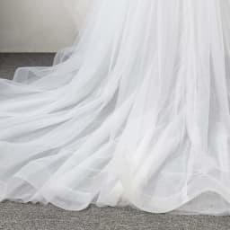 Ivory Tulle Wedding Detachable Skirt Removable Train for Evening Dresses 4 Layers Boho Bridal Overskirt