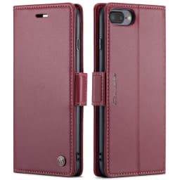 CaseMe Wallet Case for iPhone XS Max XR 8/7/6 Plus SE 2022 Magnetic Credit Card Holder Premium PU Leather Flip Case Cover