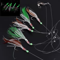Sabiki Soft Fishing Lure Hooks Tackle Saltwater Artificial 5 / 6 Hooks Fishing Lures Sea Boat Beach Pier Lure String Hook