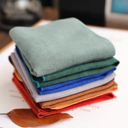 Men Solid Color Pocket Square Cotton White Handkerchief Casual Pocket Towel Neckwear Shirt Suit Accessories Wedding Party Hanky