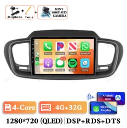 Android 15 Car Radio For Kia Sorento 3 2015 2016 2017 2018 Multimedia BT GPS 5G WIFI Navigation 4G LTE Head Unit Video Player