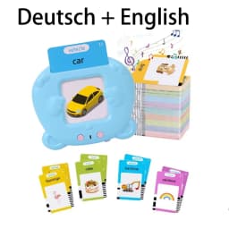 Learning Machine for Kid Talking Flash Cards Kindergarten Kids Language Electronic Audio Book LearnEnglish German Spanish French