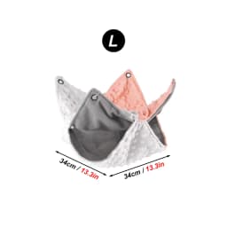 Winter Warm Pet Hanging Bed Contrast Color Splicing Double Thickened Hammock for Flying Squirrel Guinea Pig Pet Cage Accessories
