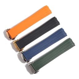 Original Design 20mm Fit For Omega Seamaster 300 Rubber Strap FDA-Approved Fluoroelastomer Multi-Color Options
