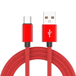 Nylon Data Cable Fast Charger USB A to Type C Charging Cable For Huawei Samsung Android Phone TypeC Charging Device 1M 2M 3M