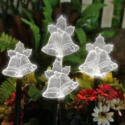 4Pcs Christmas Atmosphere Solar Path Light Pattern Outdoor Waterproof Landscape Lamp Perfect For Home Garden Patio Pool Decor