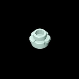 Gobricks GDS-1436 Plate, Round 1 x 1 with Flower Edge (5 Petals) compatible with lego 24866 pieces of children's DIY