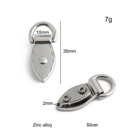 10/30/100PCS Metal Leaf Shape Bag Anchor D-ring For DIY Leather Shoulder Handbag Straps Hanger Hooks Connector Clips Accessories