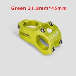 LUNJE MTB Stem 31.8x45mm High-strength Short Handlebar Stem Aluminum Alloy Bicycle Bridge Racing Downhill Road Bike Stem