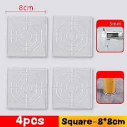 4Pcs Silicone Non-Slip Pad Anti-moving Table Foot Mat Bed Foot Antislip Fixator Transparent Anti Vibration Pads Furniture Gasket