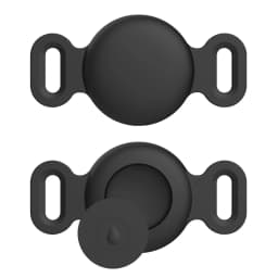 Soft Silicone Case With Keychain For Apple Airtag Dog Cat Collar Anti-Scratch Protective Cover For Air tag Luggage Backpacks