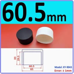 White Silicone Rubber Round End Cap Dust Seal Blanking End Stopper Protection Cover For Pipe Tube Furniture Pads 3mm-68.5mm