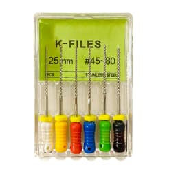 6Pcs/Pack Dental Endo Files Hand Use K Files Stainless Steel Root Canal Treatment Drills Endodontic Instruments
