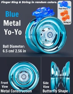 Children's yo-yo toy for beginners made of metal. Halloween and Christmas gift