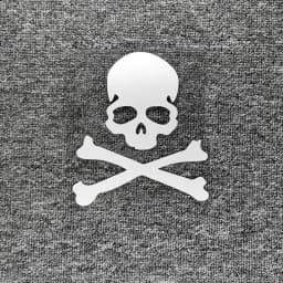 Car Stickers Hazard Warning Skulls Crossbones Reflective Decals For Rearview Mirrors Windshield Bumper Trunk Motorcycle