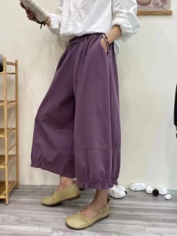 Johnature Summer New Cotton Bloomers Women New Japanese Solid Color Loose Versatile Elastic Pants Straight Wide-leg Pants