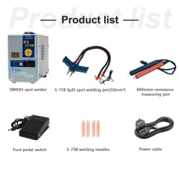 Heltec 21KW 36KW 42KW Capacitor Storage Battery Spot Welding Machine/Portable Small Spot Welder LED Display 0.5mm Thickness