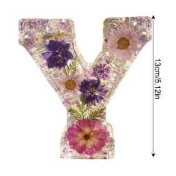 Dry Flower Letter Lamp Luminous Alphabet LED Light Decororation Night Light for Home Wedding Birthday Christmas Party Decoration