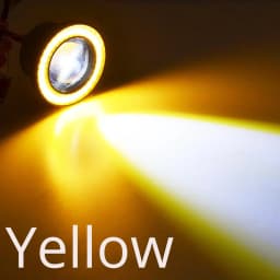 2X 30W Car Driving DRL Fog Lights COB Angel Eyes 64/76/89mm Ambient Lamps Waterproof Daytime Running Bulb Headlight Auto Lamp