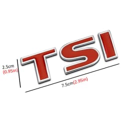 3D Metal TSI Car Side Fender Rear Trunk Emblem Badge Sticker Decals for Volkswagen Sagitar Golf Magotan Polaris Boracay Passat