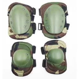 Military Tactical Knee Pad Elbow Pad Set Airsoft Knee Elbow Protective Pads Combat Paintball Skate Outdoor Sports