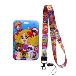 Girl Candy Lanyards Keychain ID Name Card Holder Cartoon Credit Card Cover Gift Card Protection