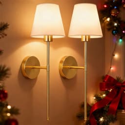 Nordic LED Wall Lamp Charging Function Retro Fabric Black GoldSilver E27 Socket Wireless Remote Control RGB For Bedroom Study