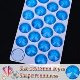 VC Neon Fluorescent Roundness Sew on Rhinestone Roundness Sewing Diamond Glass Diamond Flatback DIY Accessories Wedding