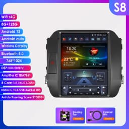 OSSURET 9.7'' Android 13 Car Radio For KIA Sportage 3 2010-2016 Multimedia Stereo Vertical Screen Carplay 2din Panoramic Camera