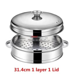 Stainless Steel Steamer fish steamed stuffed bun Rack Kitchen Tools Multilayered Insert With Holder instant pot steamer basket