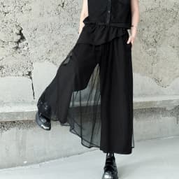 Personality Mesh Patchwork Design High Waist Wide Leg Pants Summer Woman Y2K Clothes Harajuku High Street Pants Pantalones