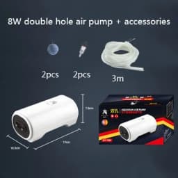 Ultra Silent Aquarium Air Pump Air Compressor Oxygen Airpump Single & Double Outlet 110-240V Adjustable Air Volume Water Pump