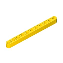 Gobricks 32525 10Pcs Liftarm Bricks Thick 1x11 Technic Parts Assembles Particles Model MOC Toys Sets DIY Car Lifting Function