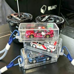 Kicarmod 1/64 Model Car Display Case – Clear Acrylic Dust-Proof Storage Box, Wall-Mountable Hanging Design for 1:64 Diecast Cars