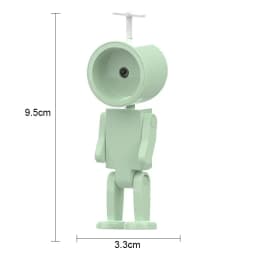 Creative Astronaut Magnetic Night Light LED Mini Square Robot With Battery Book Lamp Desktop Bedside Wooden Decor Ambient Light