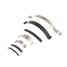 10Pcs Silver/Black C Type Sheet Spring Stainless Steel Or Manganese Steel Flat Wire Arc Clip Spring In-pipe Positioning Spring