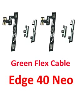 Phone Power Volume Button For Motorola Moto Edge 40 Neo New On Off Up Down Key Internal Flex Cable Repair Parts Black Blue Green