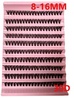 DIY Lashes Extension Kit Lash Bond and Seal Remover Eyelashes 200 PCS Clusters Makeup Tools for Gluing Lashes Gluing Glue
