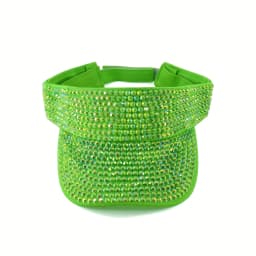 New Women's Shiny Rhinestone Sun Hat Adjustable Acrylic Baseball Cap suitable for outdoor activities holiday parties casual wear