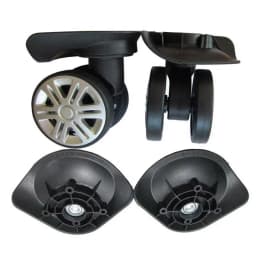 1 Pair Replacement Luggage Wheels for Suitcases Repair Hand Spinner Caster A08 Silent Rubber Wheels Trolley Parts for Suitcase