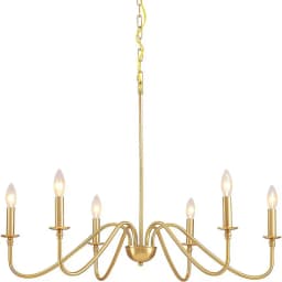 Retro Loft Living Room Chandelier Lighting E14 Vintage American Style Black/Gold Ceiling Chandelier Household Dining Room Light