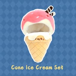 10cm Doll Clothes Cotton Doll Accessories Accessory Essert Series Labubu Line Puppy Cotton Doll Dress Cake Cone